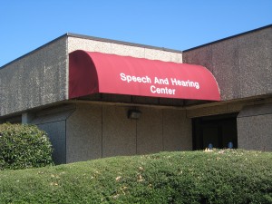 Speech and Hearing Center sign