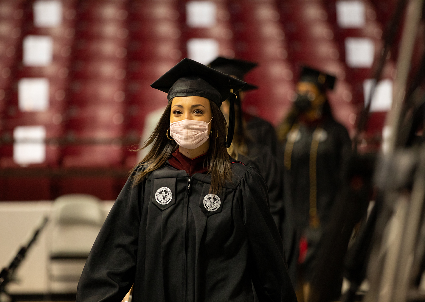 student at commencement